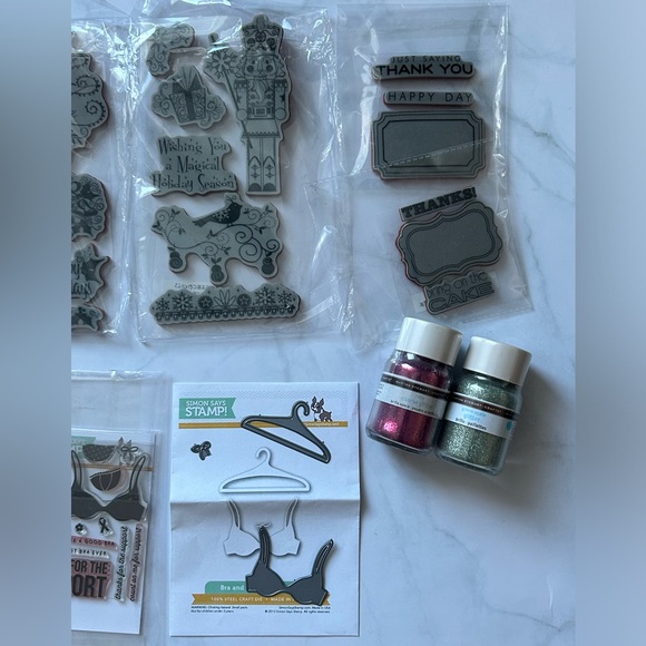 Various Stamps, Die Cut & Glitter Bundle - Picture 3 of 14